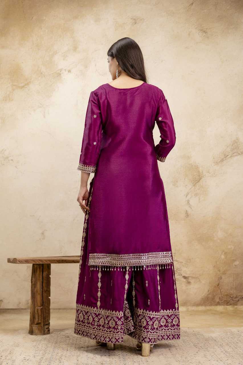 YNF Wholesale Chinon Silk Sharara Salwar Suits KESH108 942 | Surat Manufacturer
