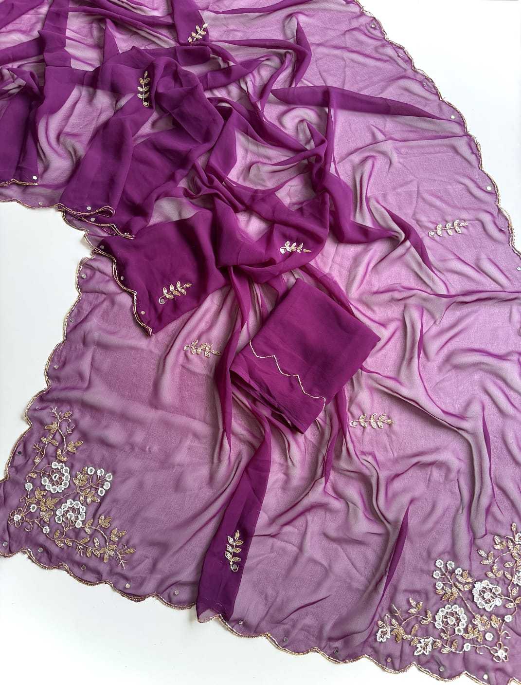 YNF Wholesale Georgette Georgette Sarees  | Surat Manufacturer
