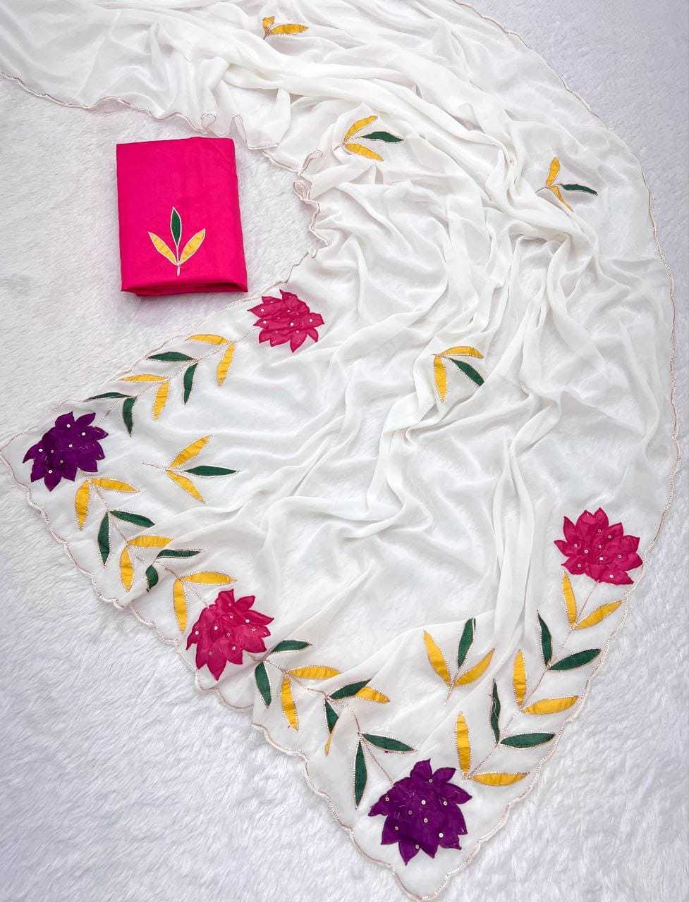 YNF Wholesale Georgette Designer Sarees  | Surat Manufacturer