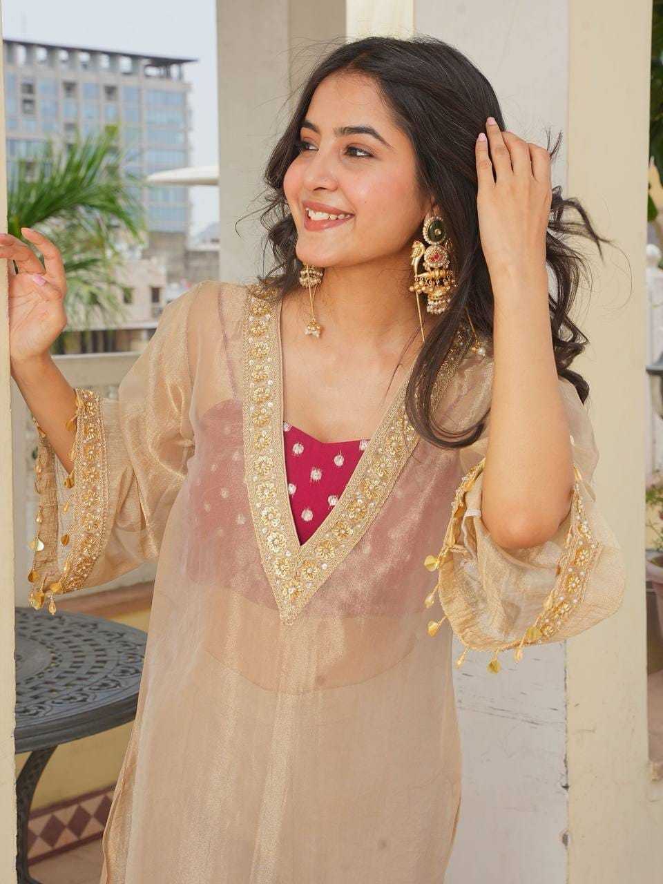 YNF Wholesale Soft Tissue Festive Kurtis KESH117 1040 | Surat Manufacturer