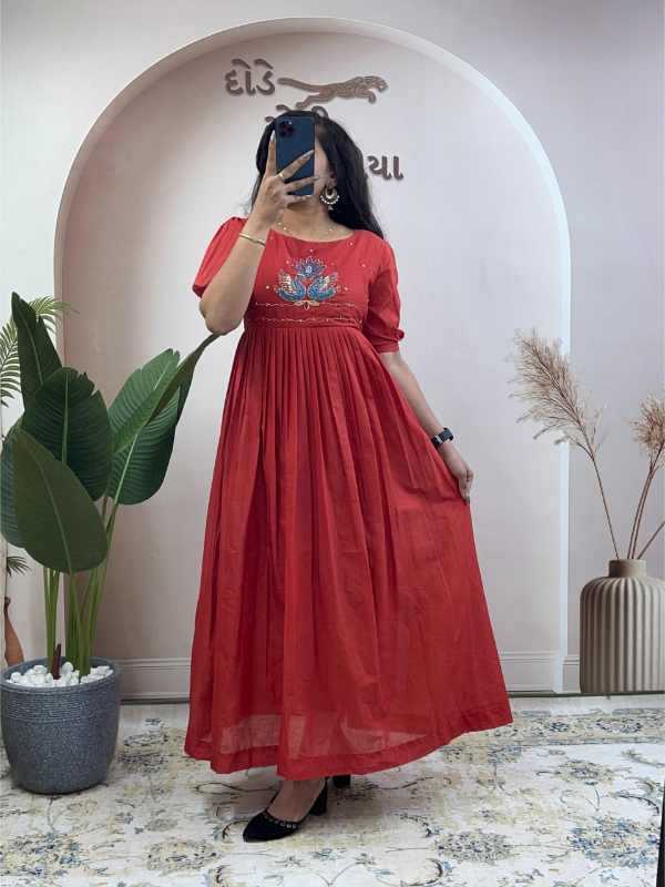 YNF Wholesale Pure Cotton Party Wear Kurtis KESH120 32 | Surat Manufacturer
