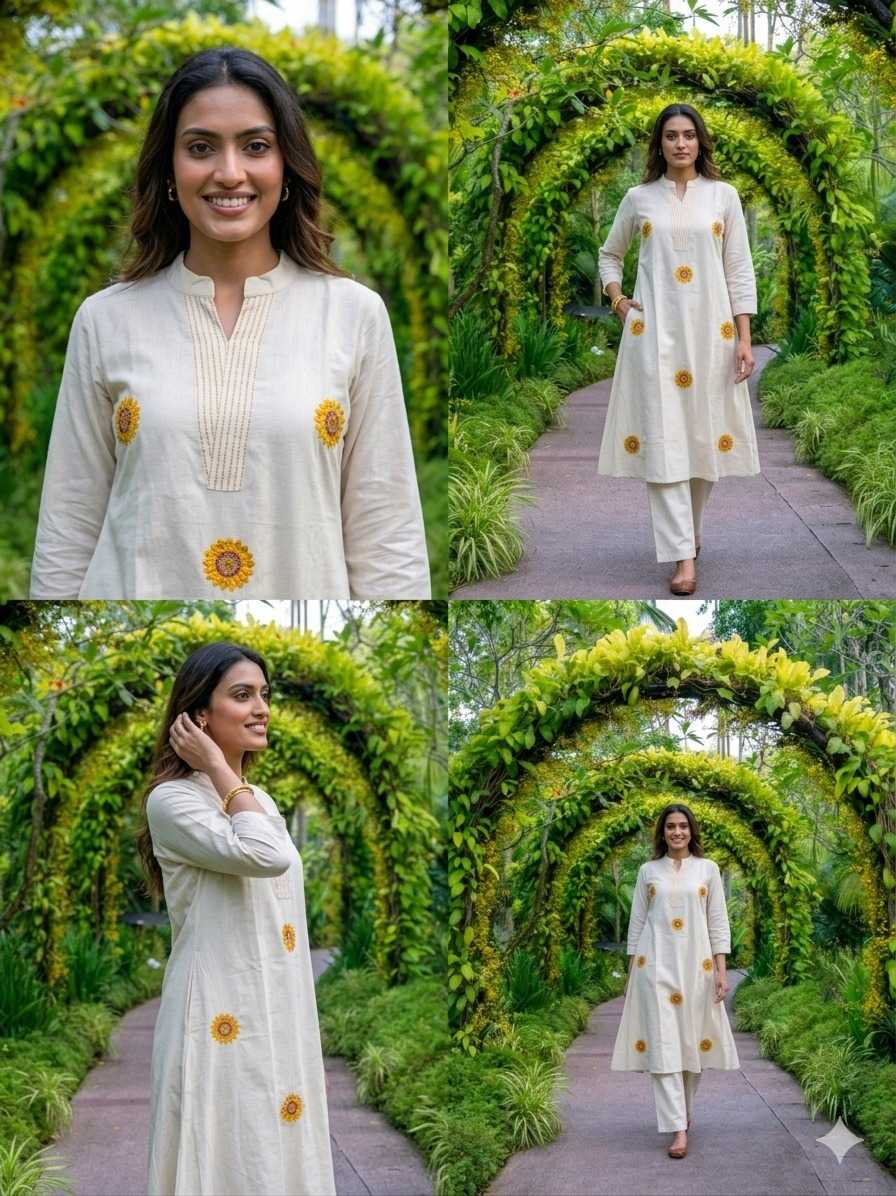 YNF Wholesale Cotton Embroidered Kurtis KESH120 43 | Surat Manufacturer