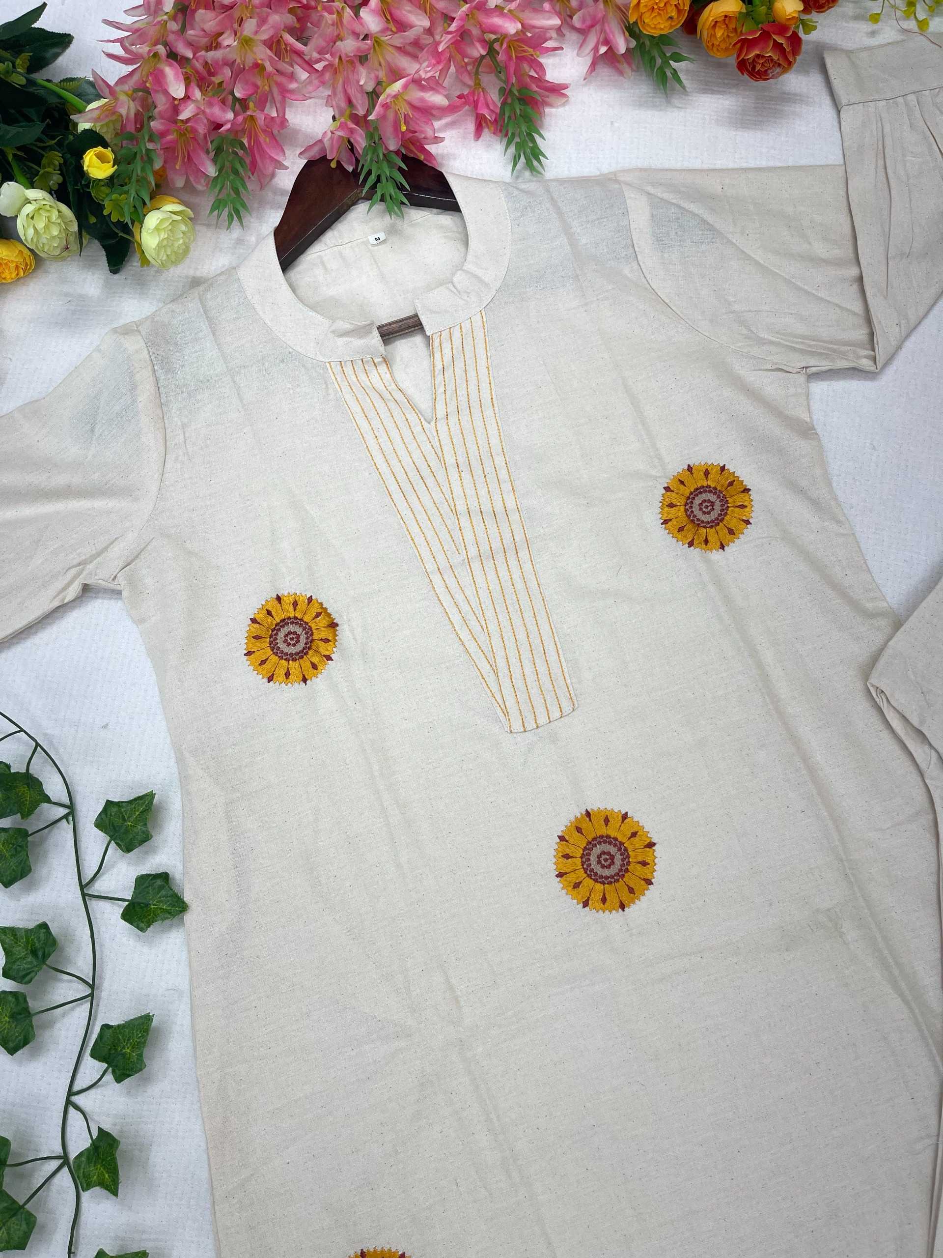 YNF Wholesale Cotton Embroidered Kurtis KESH120 43 | Surat Manufacturer
