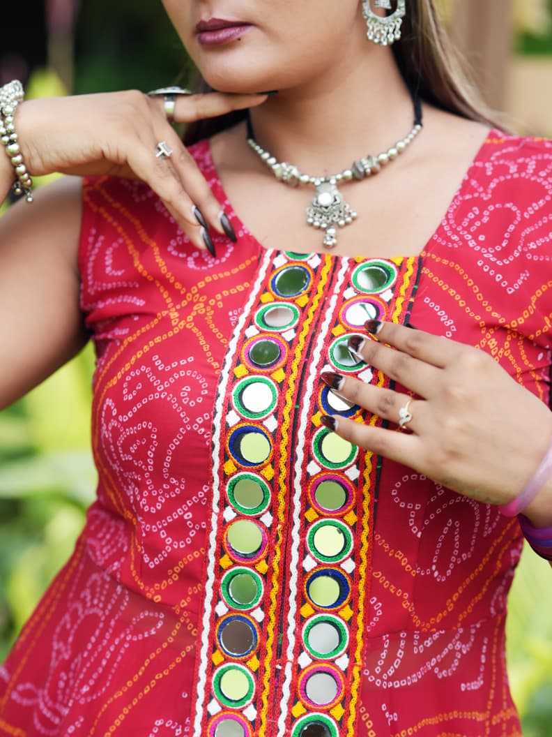 YNF Wholesale Georgette Mirror Work Kurti KESH120 52 | Surat Manufacturer