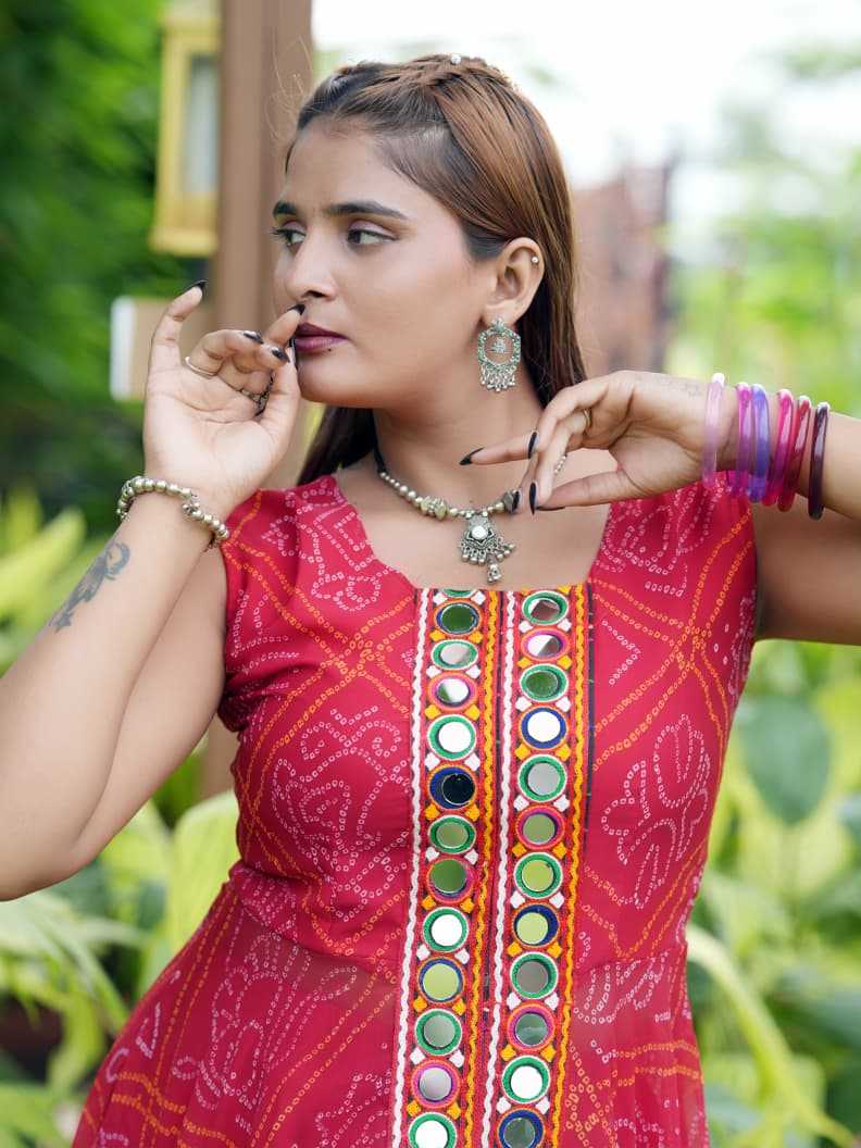 YNF Wholesale Georgette Mirror Work Kurti KESH120 52 | Surat Manufacturer