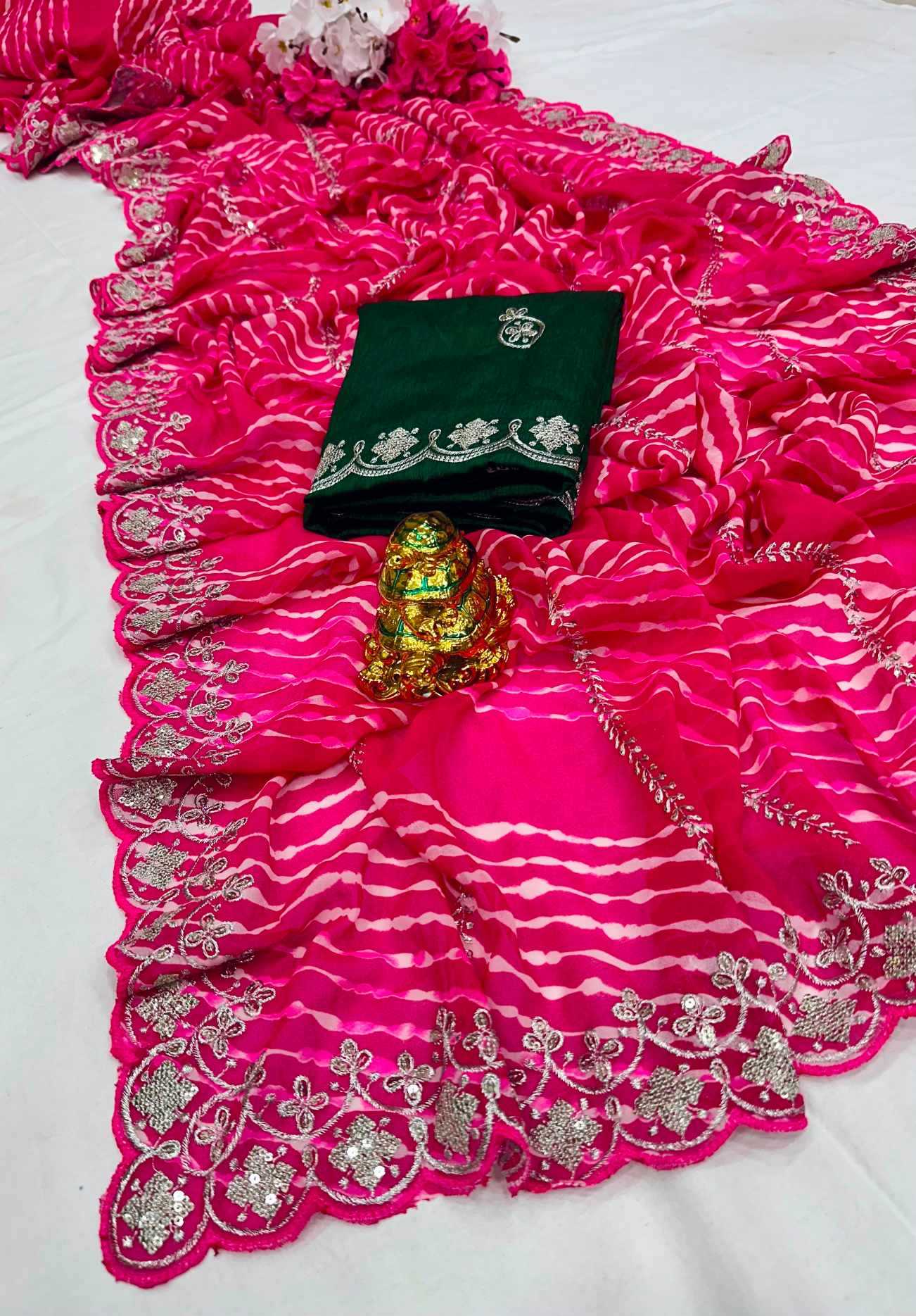 YNF Wholesale Georgette Designer Silk Sarees KESH125 Aamisha | Surat Manufacturer