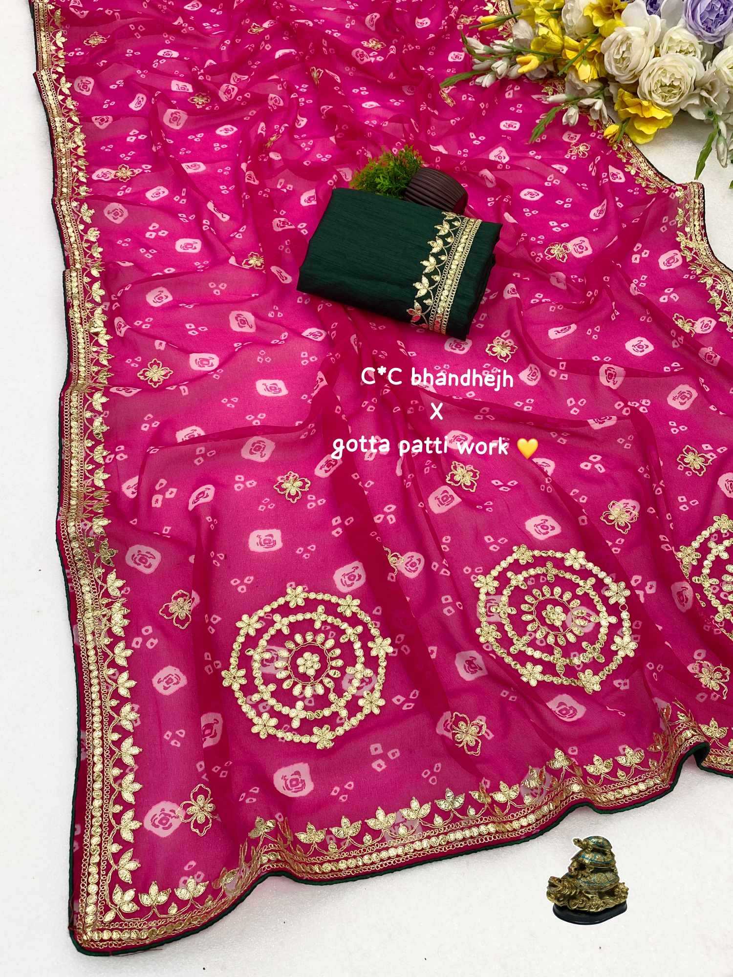 YNF Wholesale Georgette Designer Sarees KESH125 Aarunya | Surat Manufacturer