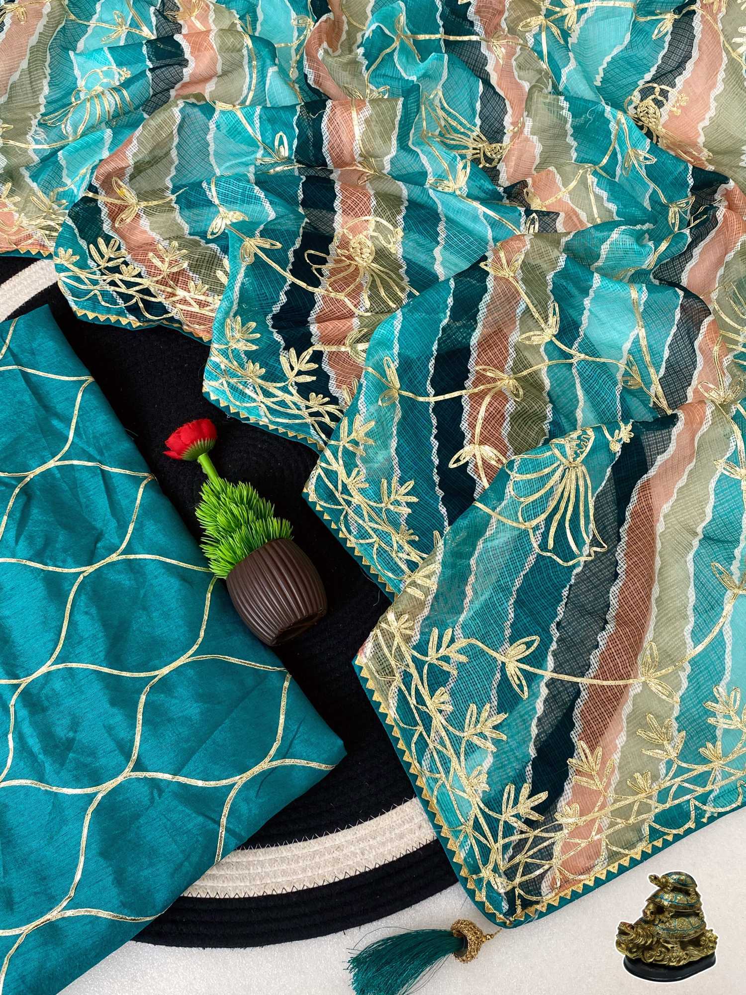 YNF Wholesale Kota Silk Kora Silk Sarees  | Surat Manufacturer