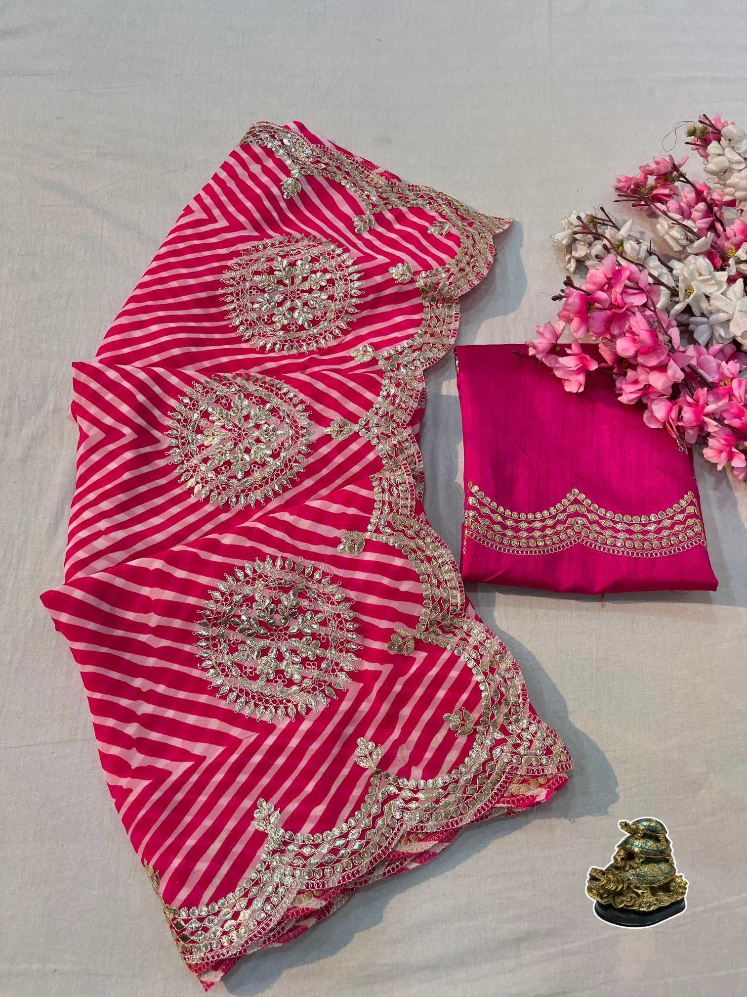 YNF Wholesale Georgette Fancy Sarees  | Surat Manufacturer