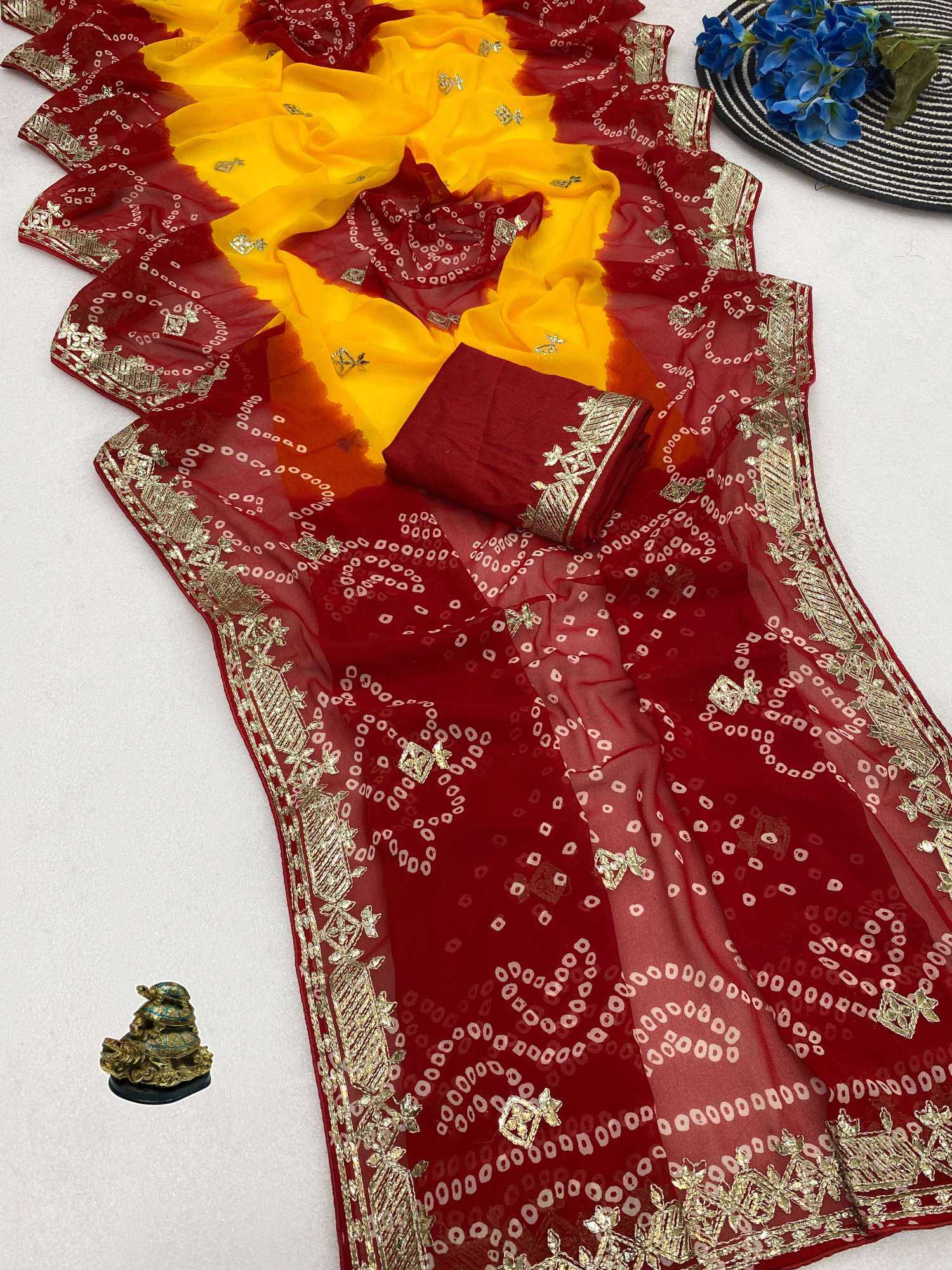 YNF Wholesale Georgette Printed Sarees KESH125 Aradhyani | Surat Manufacturer