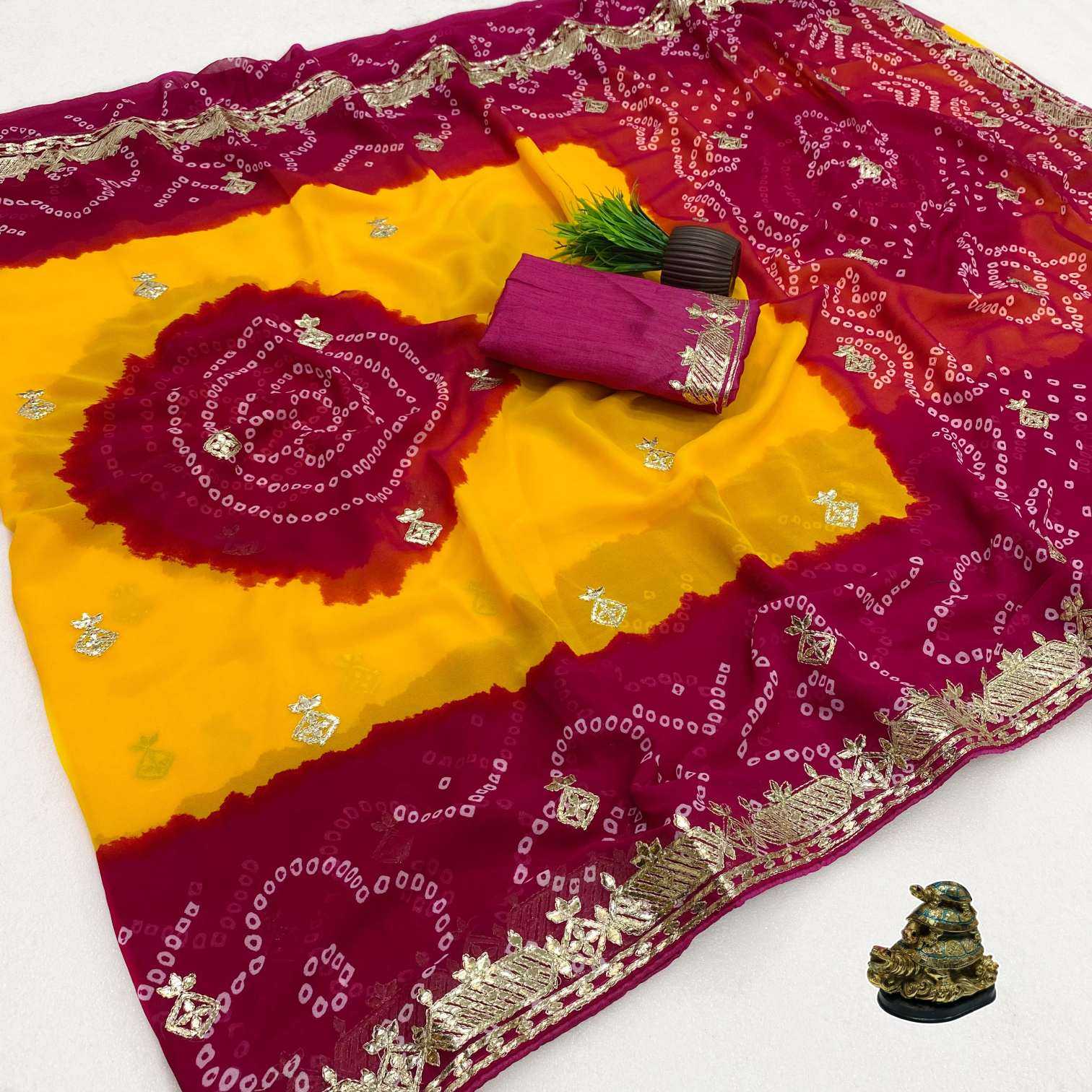 YNF Wholesale Georgette Printed Sarees KESH125 Aradhyani | Surat Manufacturer
