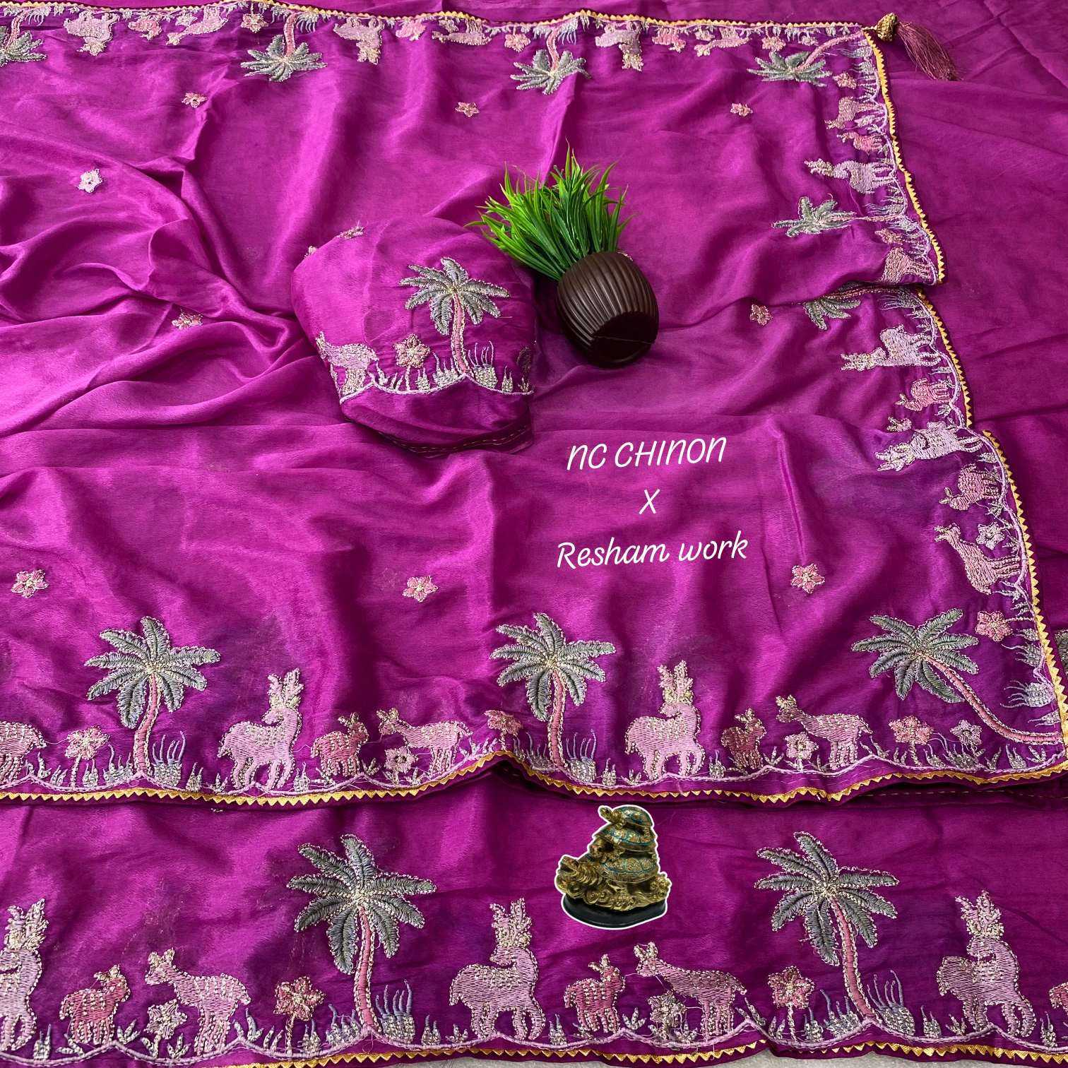 YNF Wholesale Chinon Designer Sarees KESH125 Arivika | Surat Manufacturer