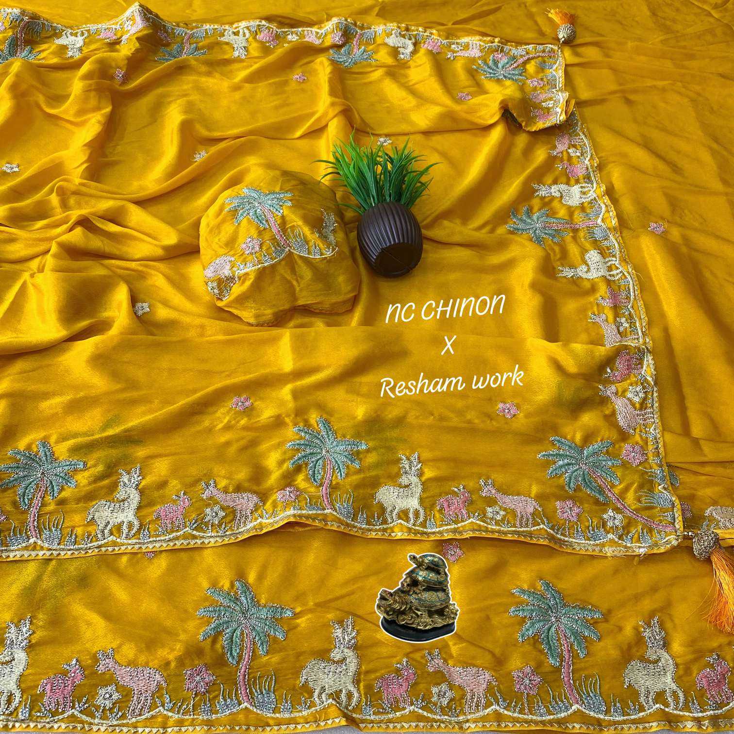 YNF Wholesale Chinon Designer Sarees KESH125 Arivika | Surat Manufacturer