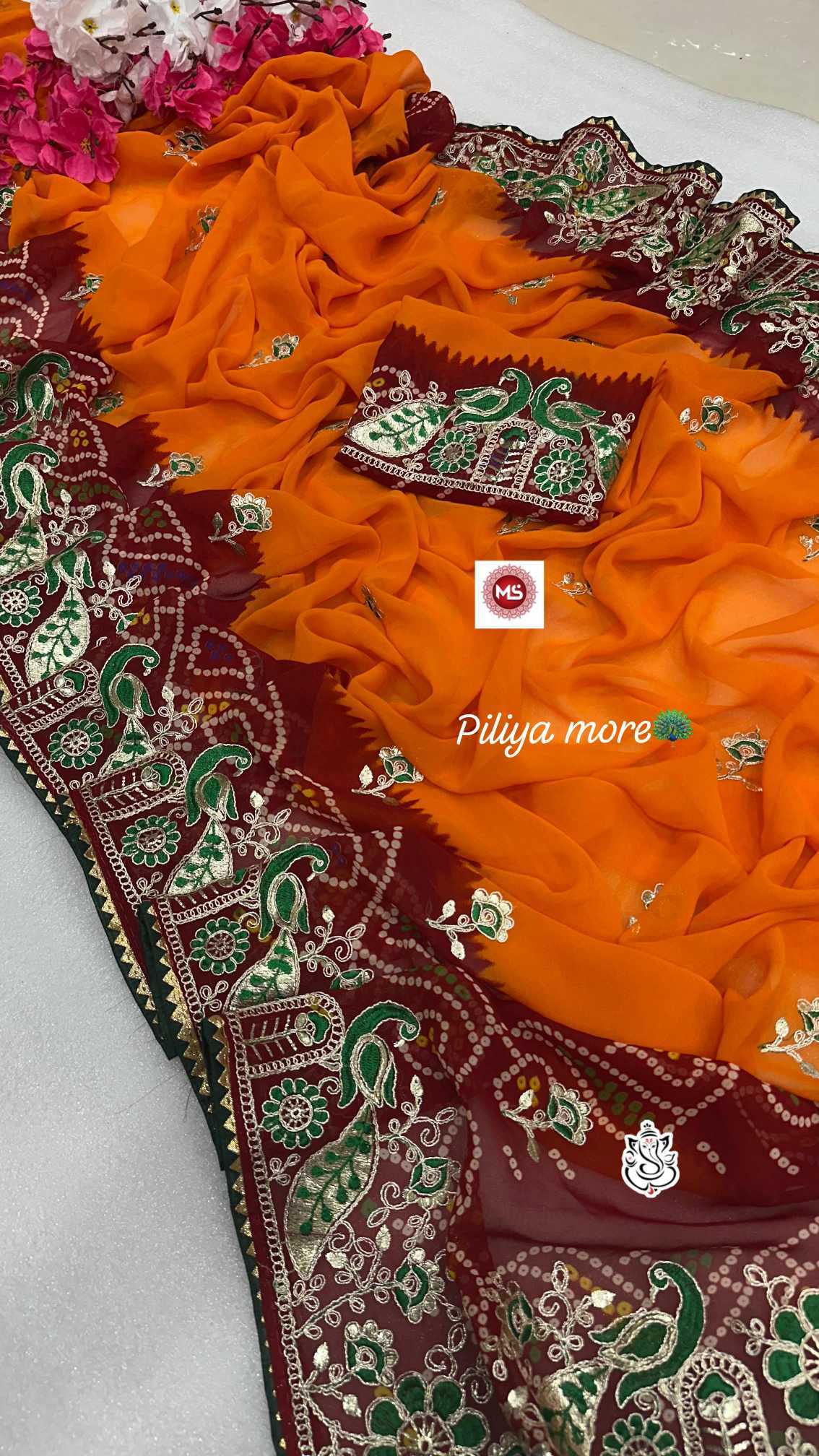 YNF Wholesale Georgette Georgette Sarees KESH125 Ashvarya | Surat Manufacturer