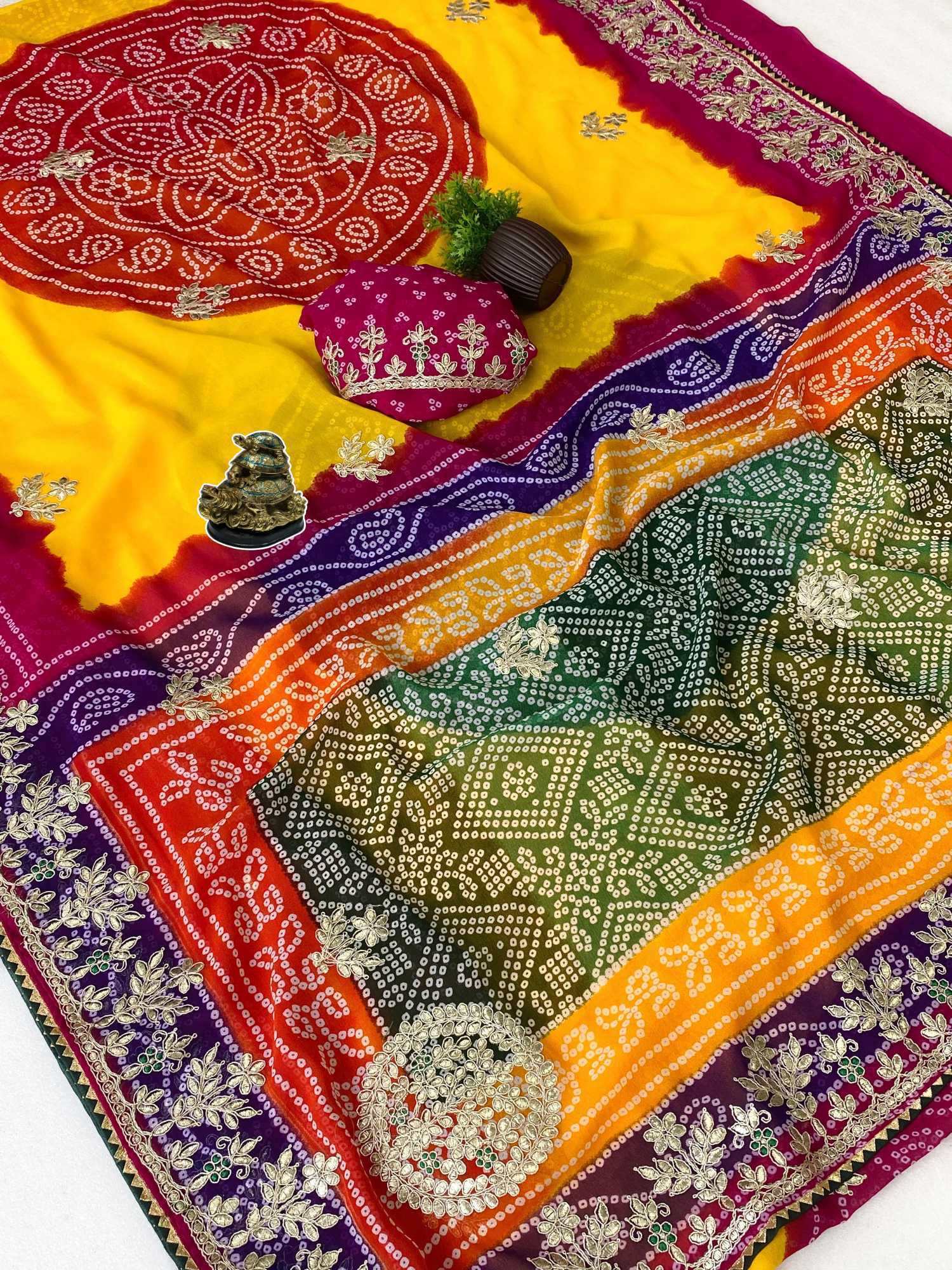 YNF Wholesale Georgette Fancy Sarees KESH125 Atmashree | Surat Manufacturer