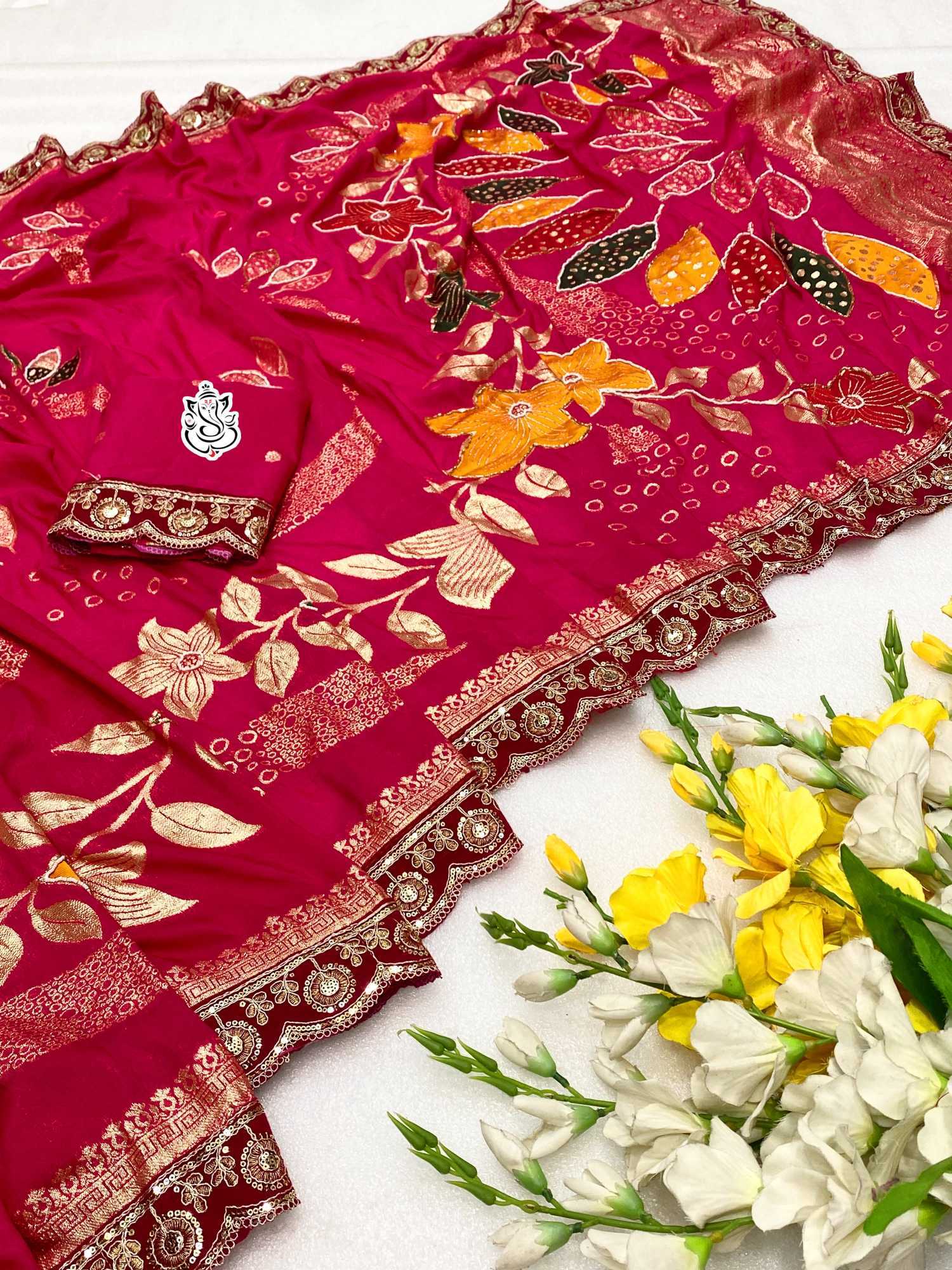 YNF Wholesale Dola Silk Dola Silk Sarees KESH125 Dola Handwork | Surat Manufacturer
