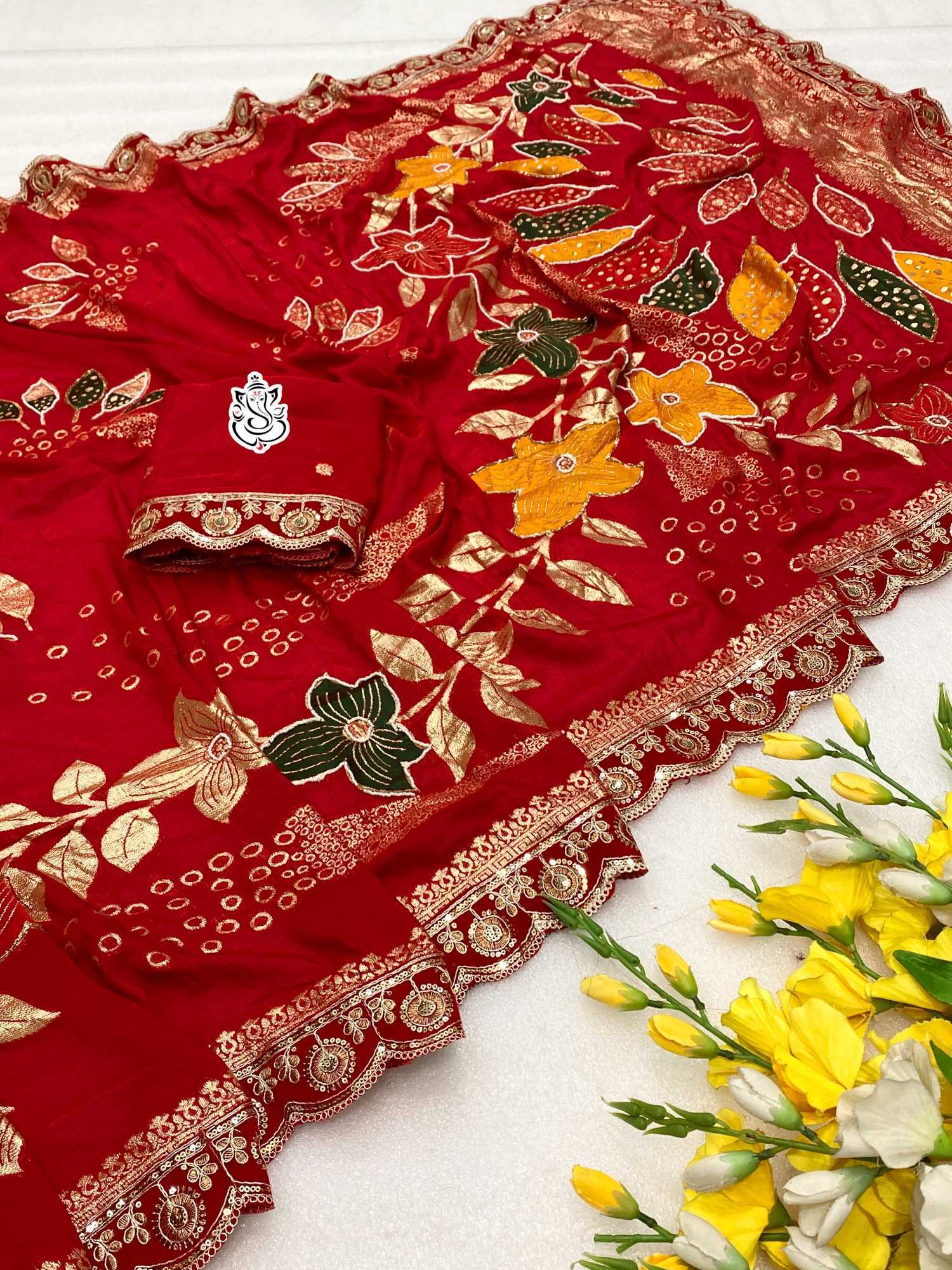 YNF Wholesale Dola Silk Dola Silk Sarees KESH125 Dola Handwork | Surat Manufacturer