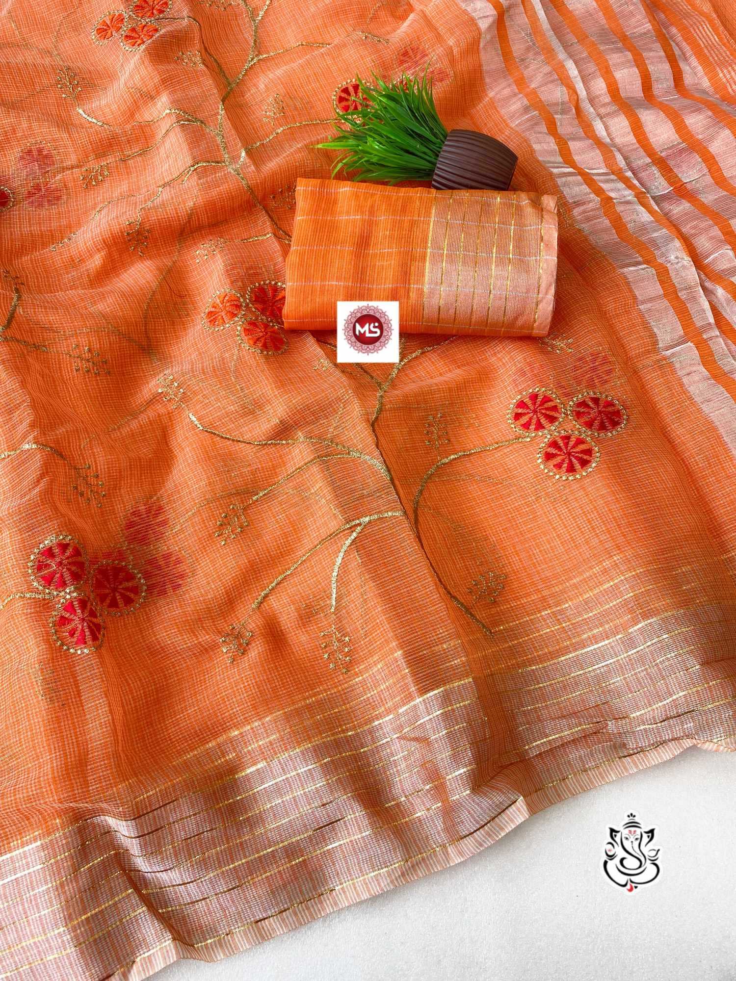 YNF Wholesale Cotton Fancy Sarees KESH125 Kanchan | Surat Manufacturer