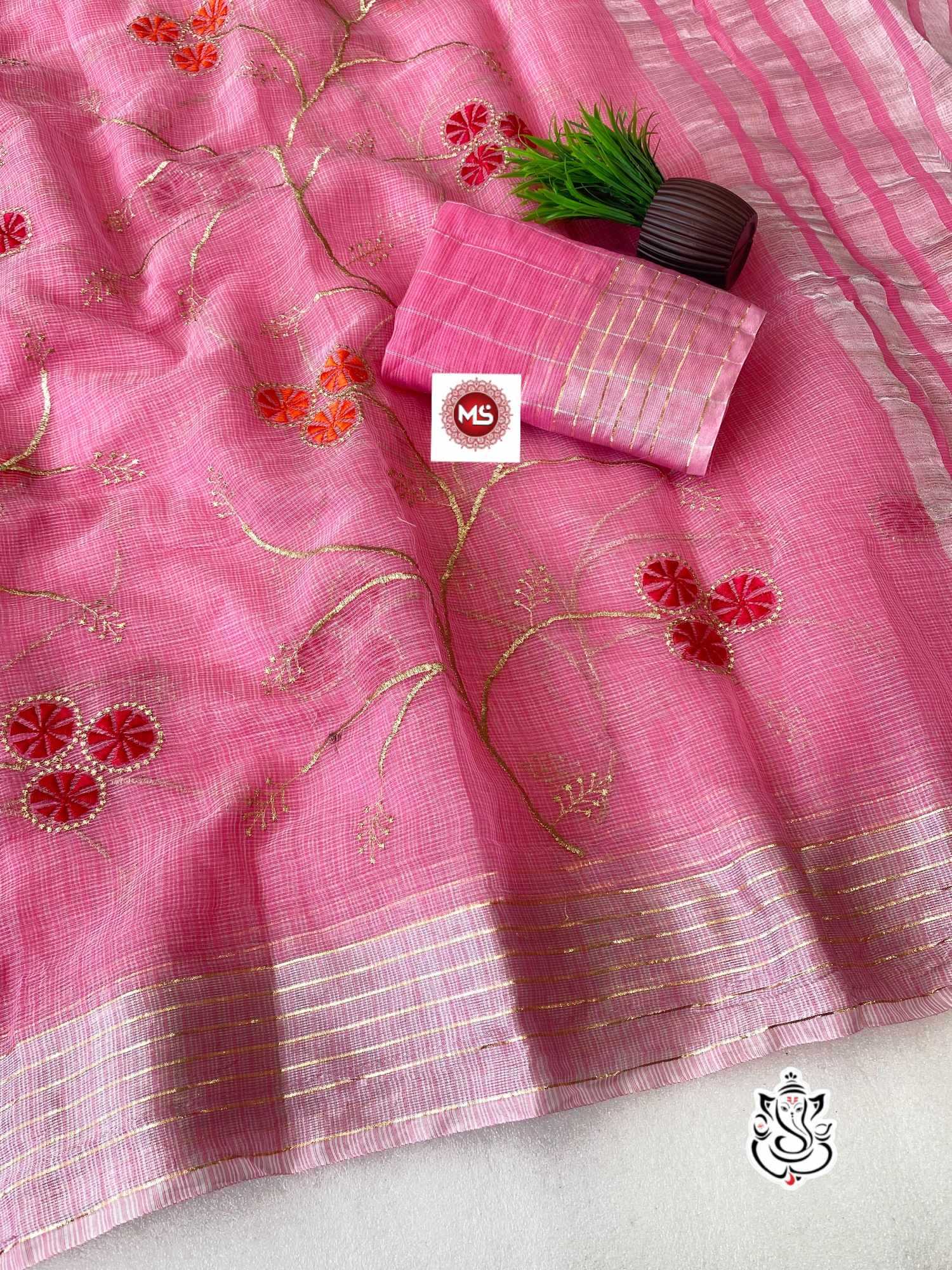 YNF Wholesale Cotton Fancy Sarees KESH125 Kanchan | Surat Manufacturer