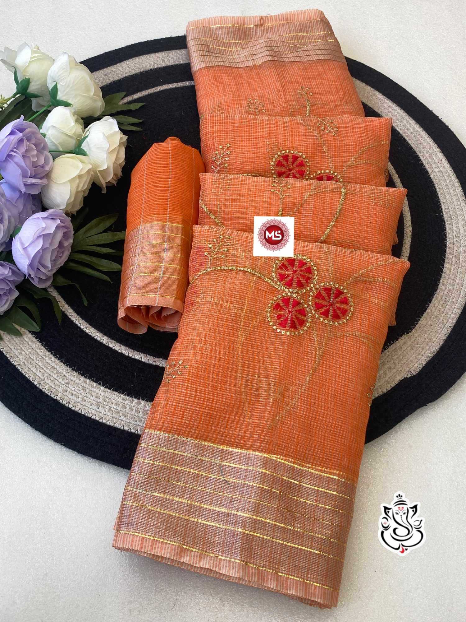 YNF Wholesale Cotton Fancy Sarees KESH125 Kanchan | Surat Manufacturer
