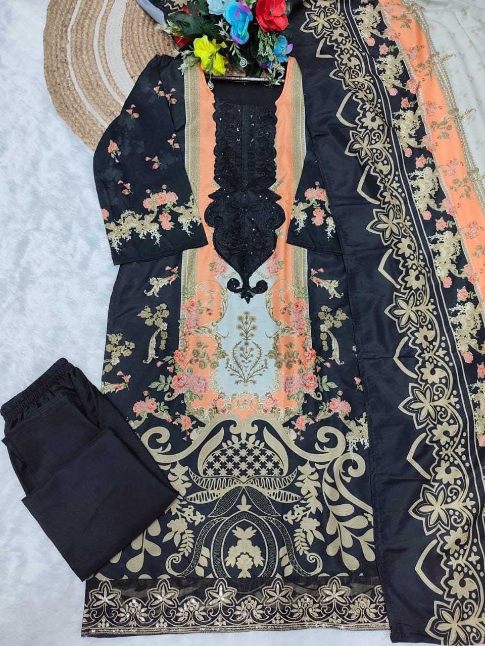 YNF Wholesale Cotton Embroidery Suits  | Surat Manufacturer