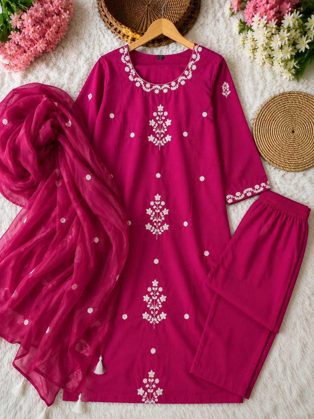YNF Wholesale Heavy Rayon Embroidery Suits  | Surat Manufacturer