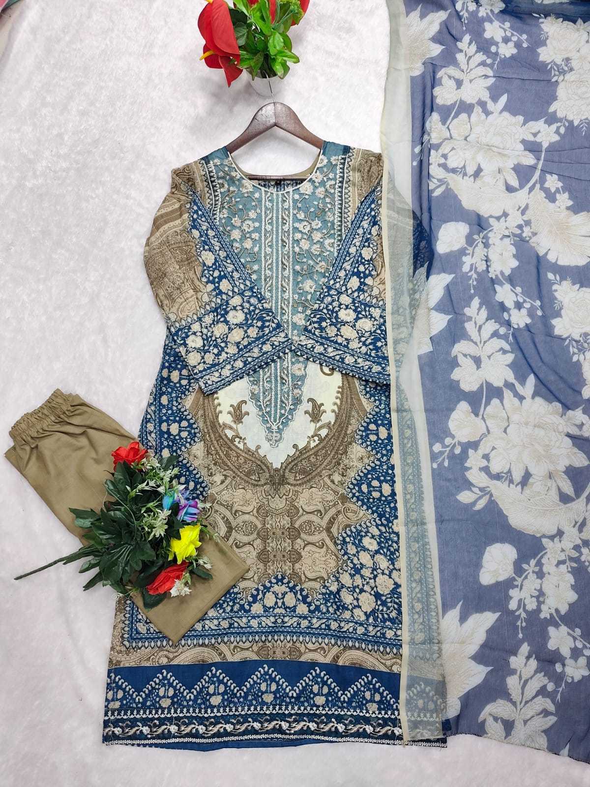YNF Wholesale Cotton Printed Suits  | Surat Manufacturer