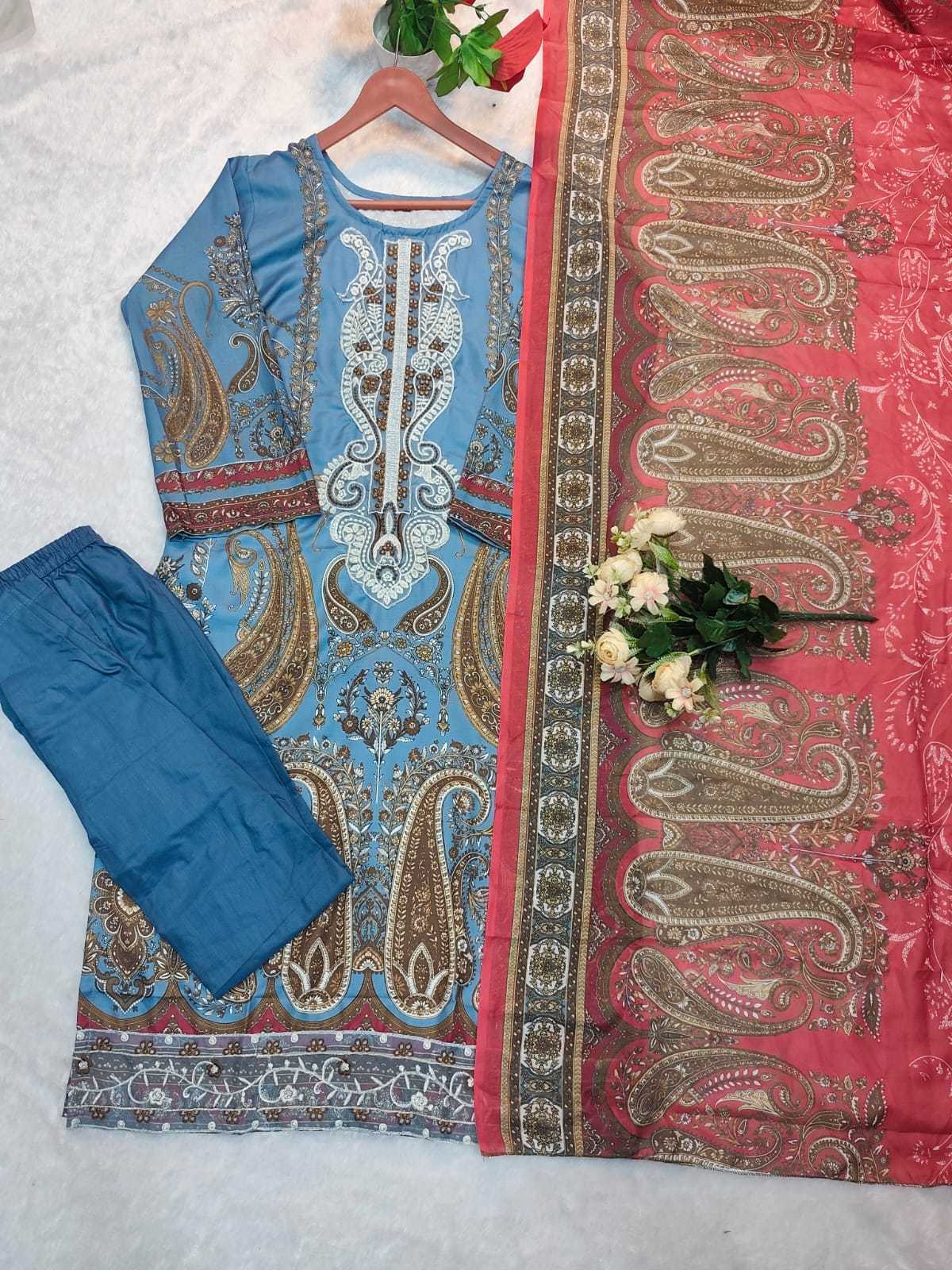 YNF Wholesale Cotton Embroidery Suits  | Surat Manufacturer