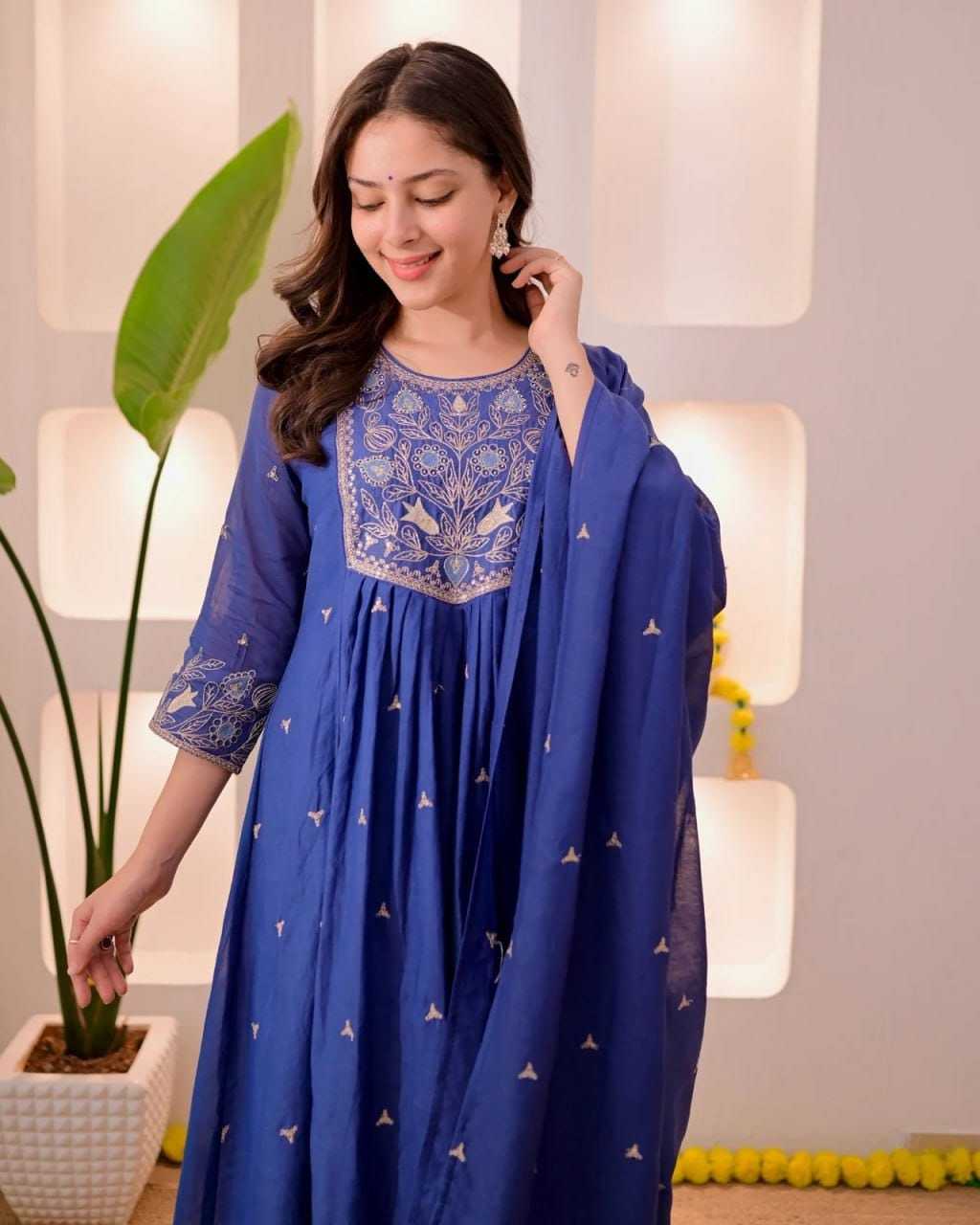 YNF Wholesale Chanderi Soft Embroidery Suits  | Surat Manufacturer