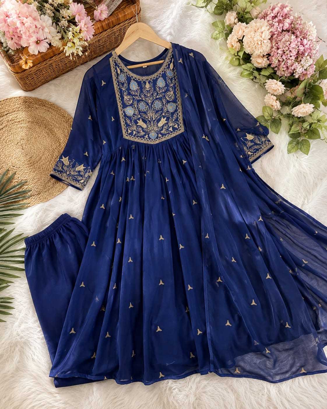YNF Wholesale Chanderi Soft Embroidery Suits  | Surat Manufacturer