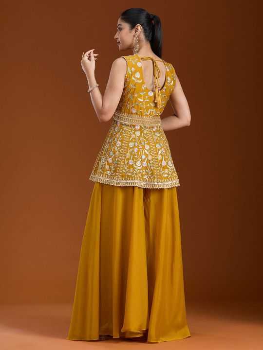 YNF Wholesale Georgette Palazzo Suit KESH129 Patudi | Surat Manufacturer