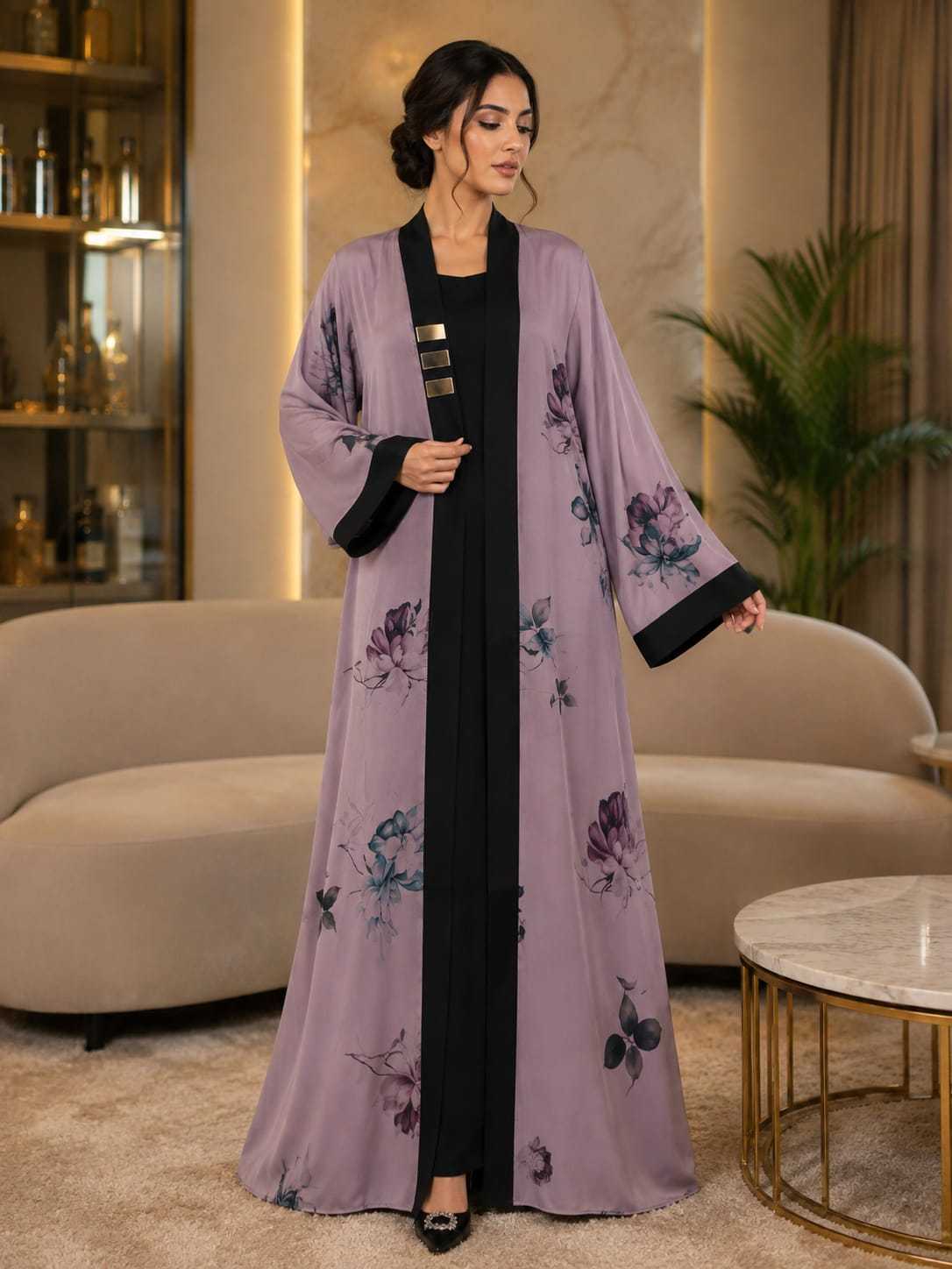 YNF Wholesale Imported Abaya KESH130 Anvika | Surat Manufacturer