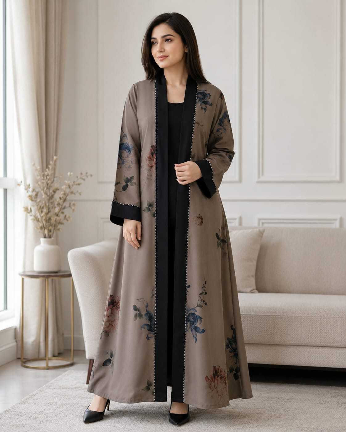 YNF Wholesale Imported Abaya KESH130 Aparna | Surat Manufacturer