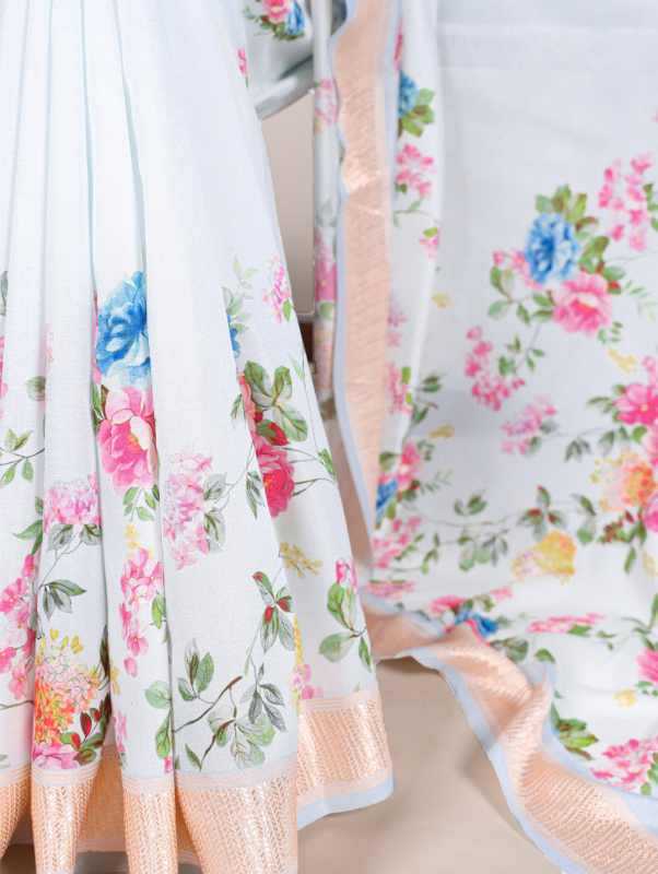 YNF Wholesale Tussar Silk Printed Sarees KESH134 7015 | Surat Manufacturer