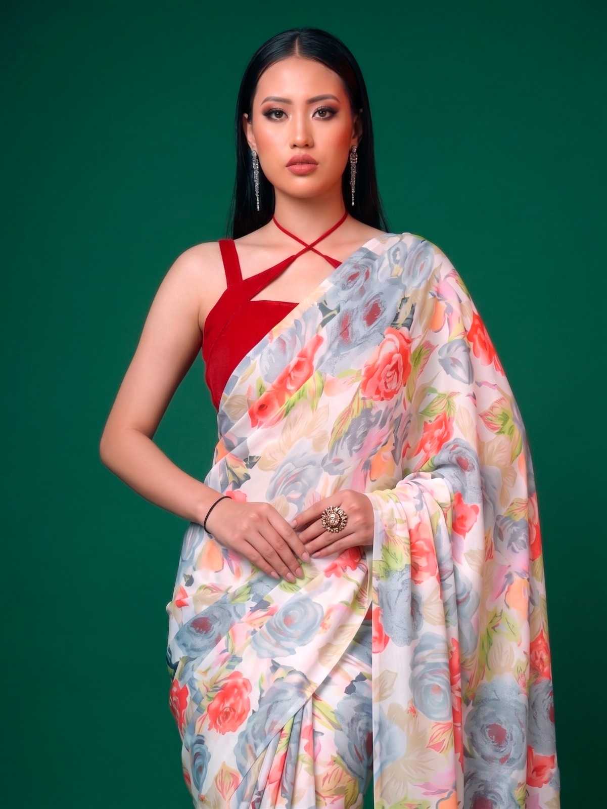 YNF Wholesale Satin Printed Sarees KESH134 7017 | Surat Manufacturer