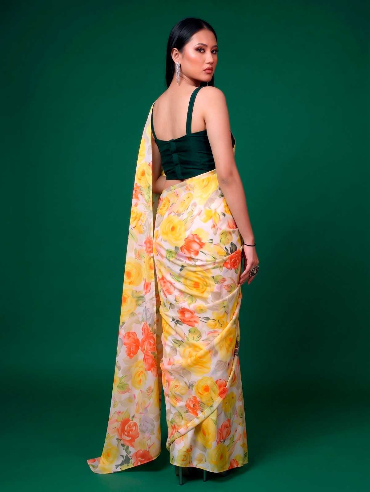 YNF Wholesale Satin Printed Sarees KESH134 7017 | Surat Manufacturer