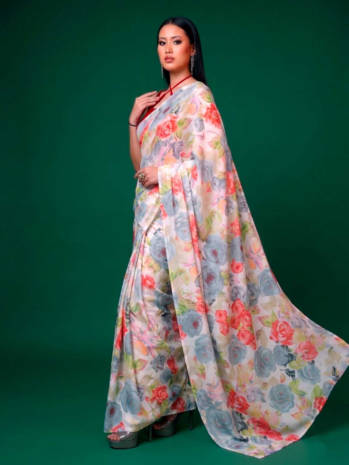 YNF Wholesale Satin Printed Sarees KESH134 7017 | Surat Manufacturer