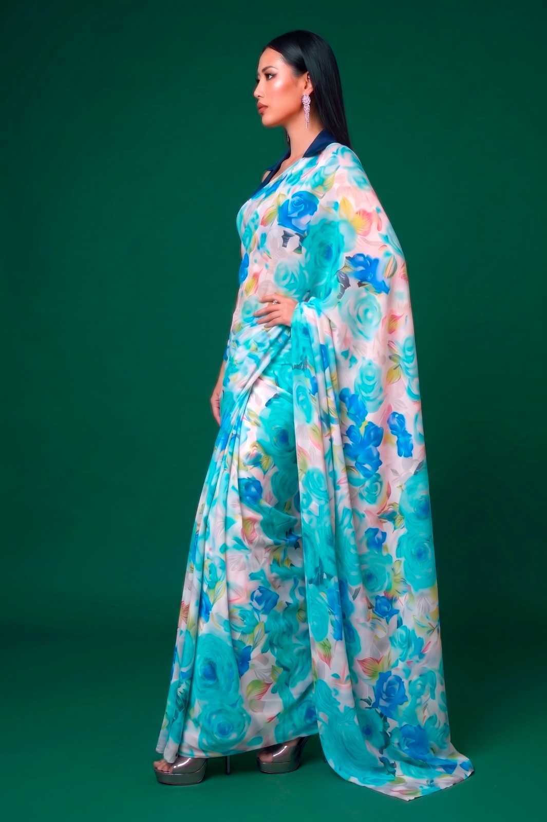 YNF Wholesale Satin Printed Sarees KESH134 7017 | Surat Manufacturer