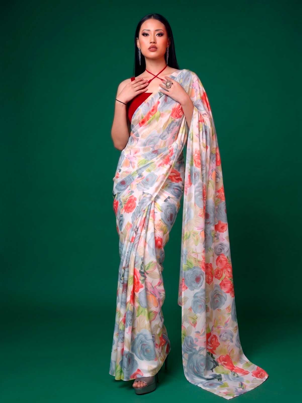 YNF Wholesale Satin Printed Sarees KESH134 7017 | Surat Manufacturer