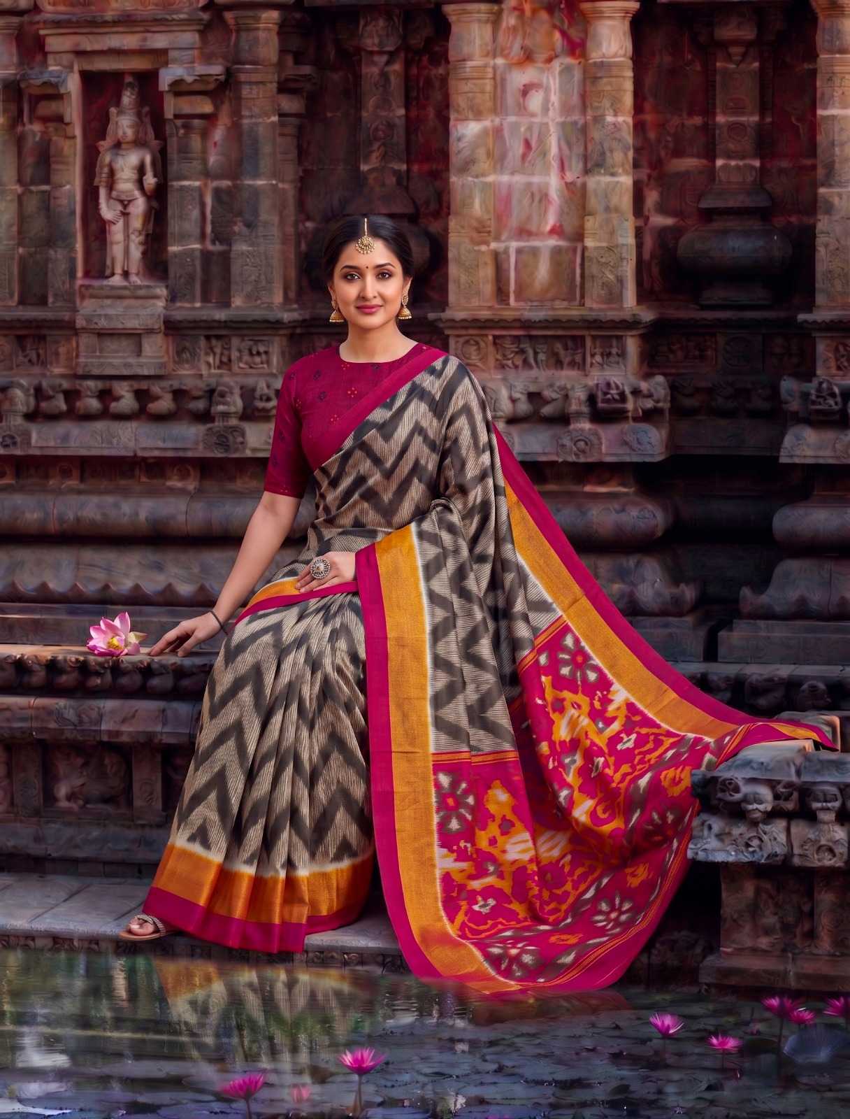 YNF Wholesale Tussar Silk Printed Sarees KESH134 7043 | Surat Manufacturer