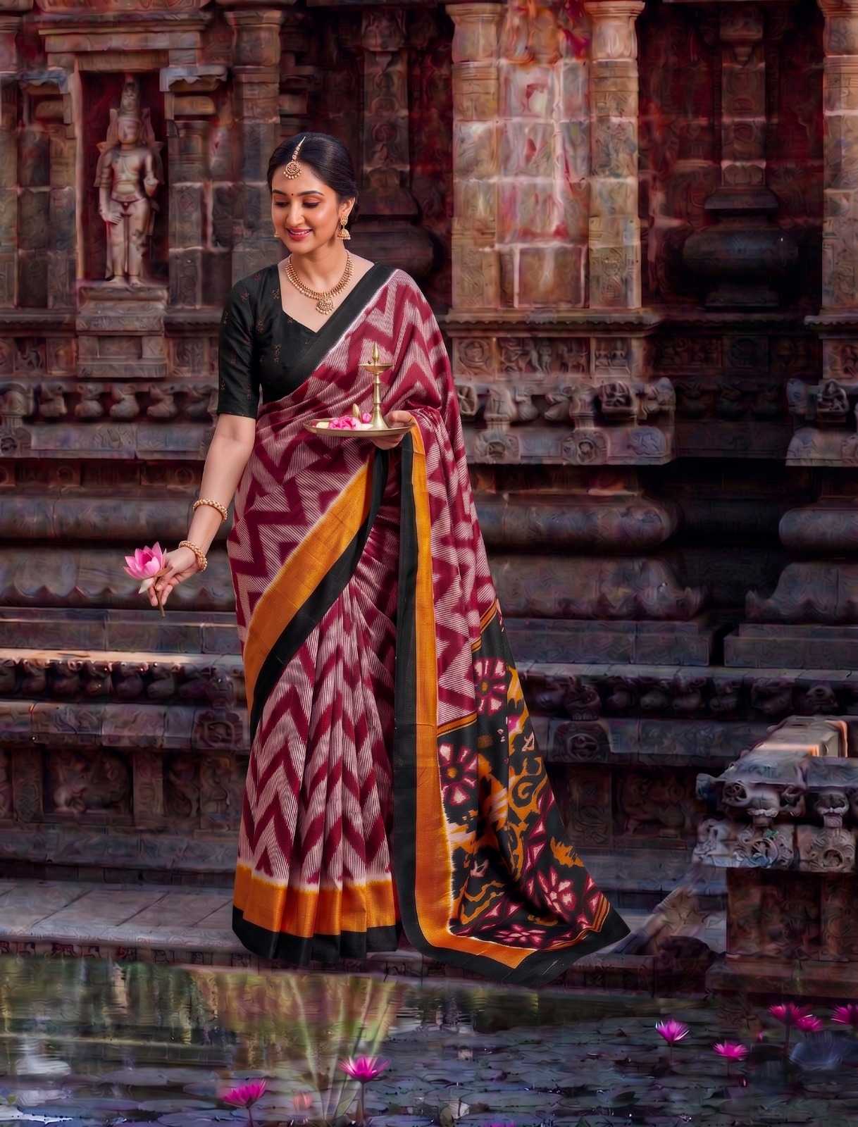 YNF Wholesale Tussar Silk Printed Sarees KESH134 7043 | Surat Manufacturer