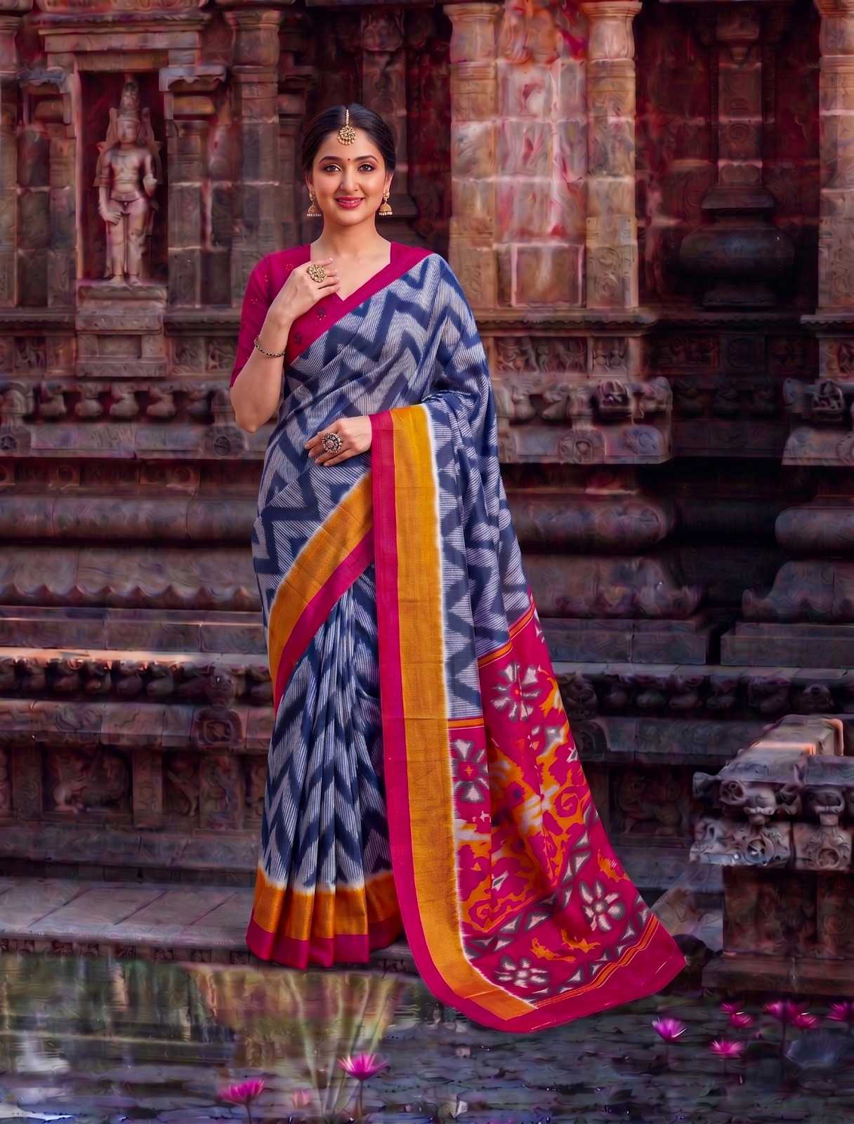 YNF Wholesale Tussar Silk Printed Sarees KESH134 7043 | Surat Manufacturer