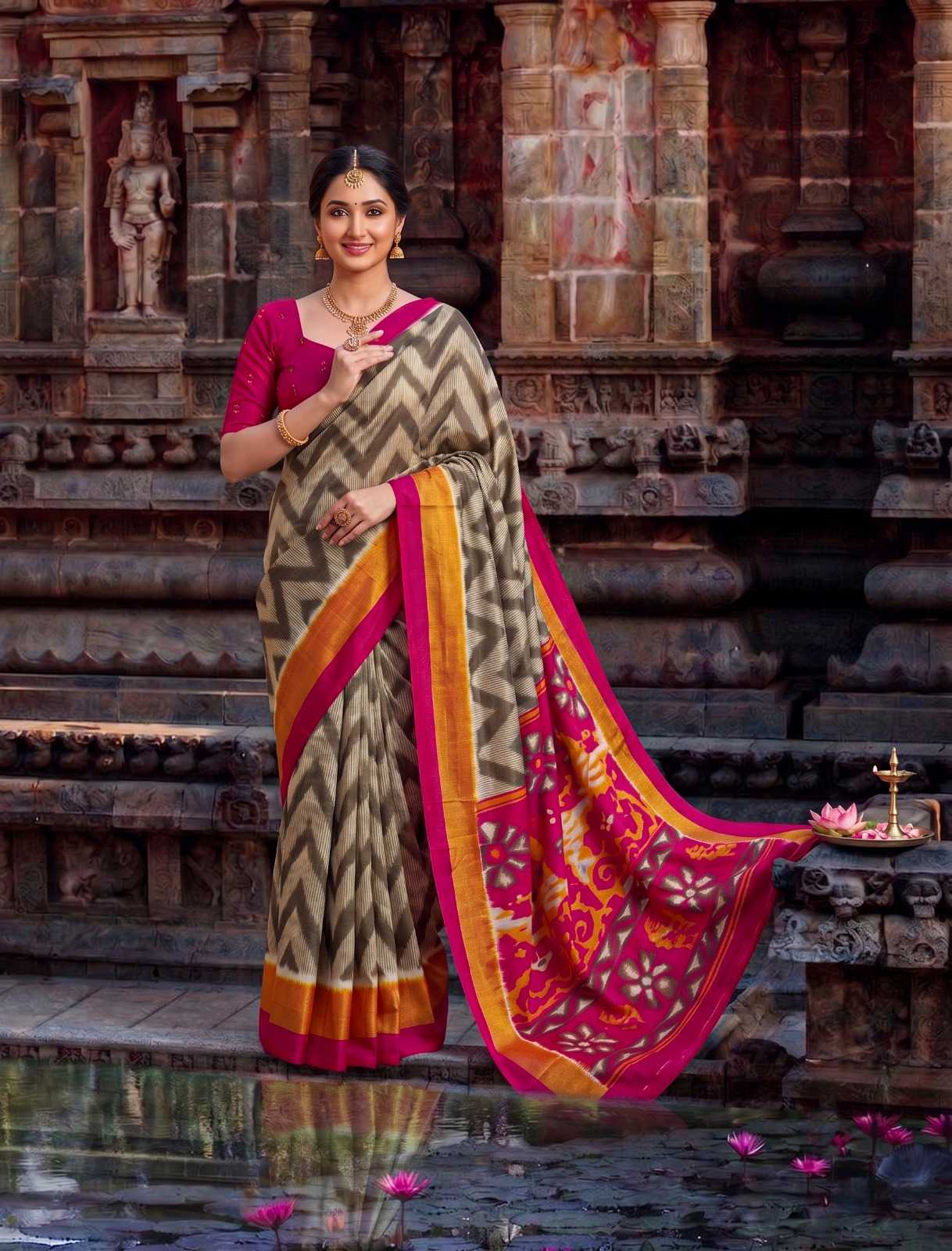YNF Wholesale Tussar Silk Printed Sarees KESH134 7043 | Surat Manufacturer