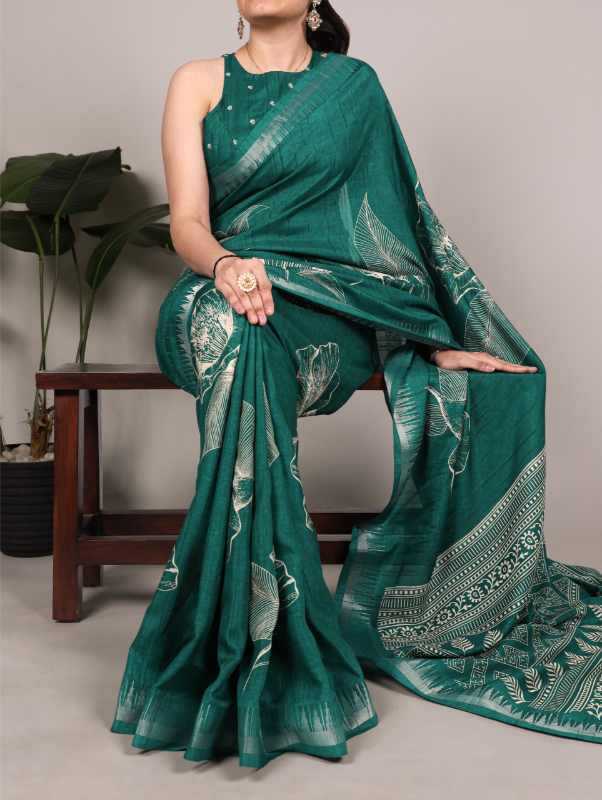 YNF Wholesale Slub Silk Printed Sarees KESH134 7213 | Surat Manufacturer