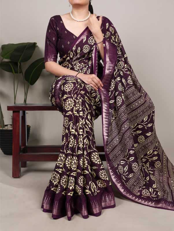YNF Wholesale Slub Silk Printed Sarees KESH134 7214 | Surat Manufacturer