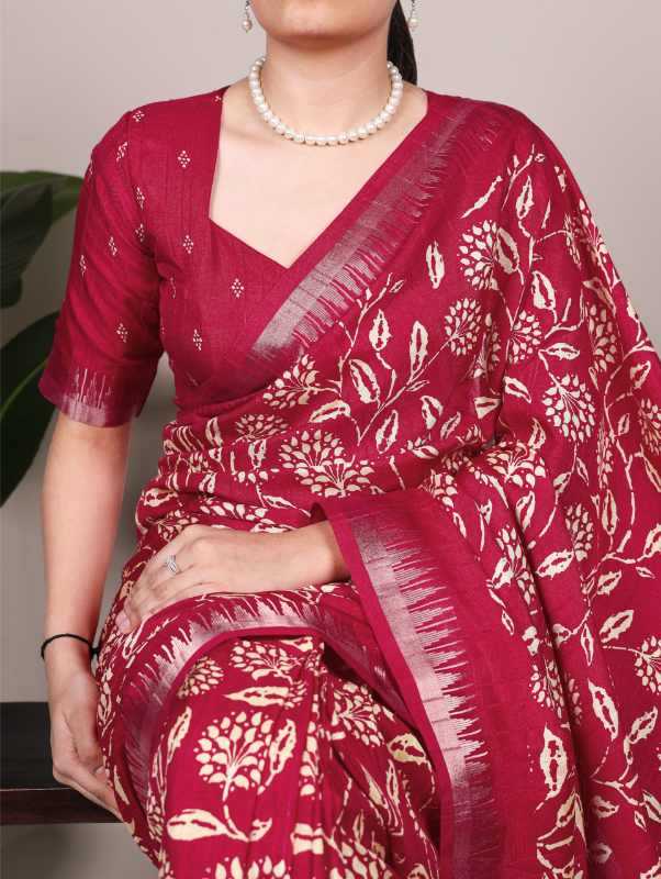YNF Wholesale Slub Silk Printed Sarees KESH134 7214 | Surat Manufacturer