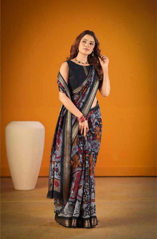 YNF Wholesale Viscose Printed Sarees KESH134 7300 | Surat Manufacturer