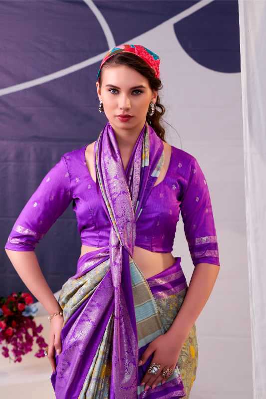 YNF Wholesale Tissue Silk Designer Sarees KESH134 7302 | Surat Manufacturer