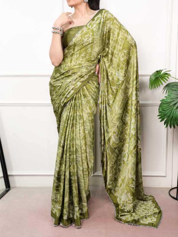 YNF Wholesale Satin Silk Mirror Work Saree KESH134 7403 | Surat Manufacturer