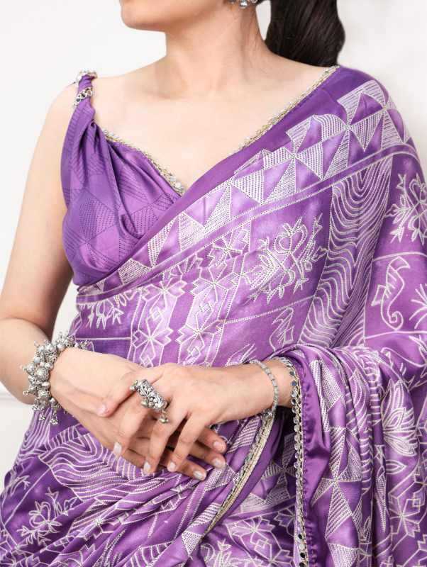 YNF Wholesale Satin Silk Mirror Work Saree KESH134 7403 | Surat Manufacturer